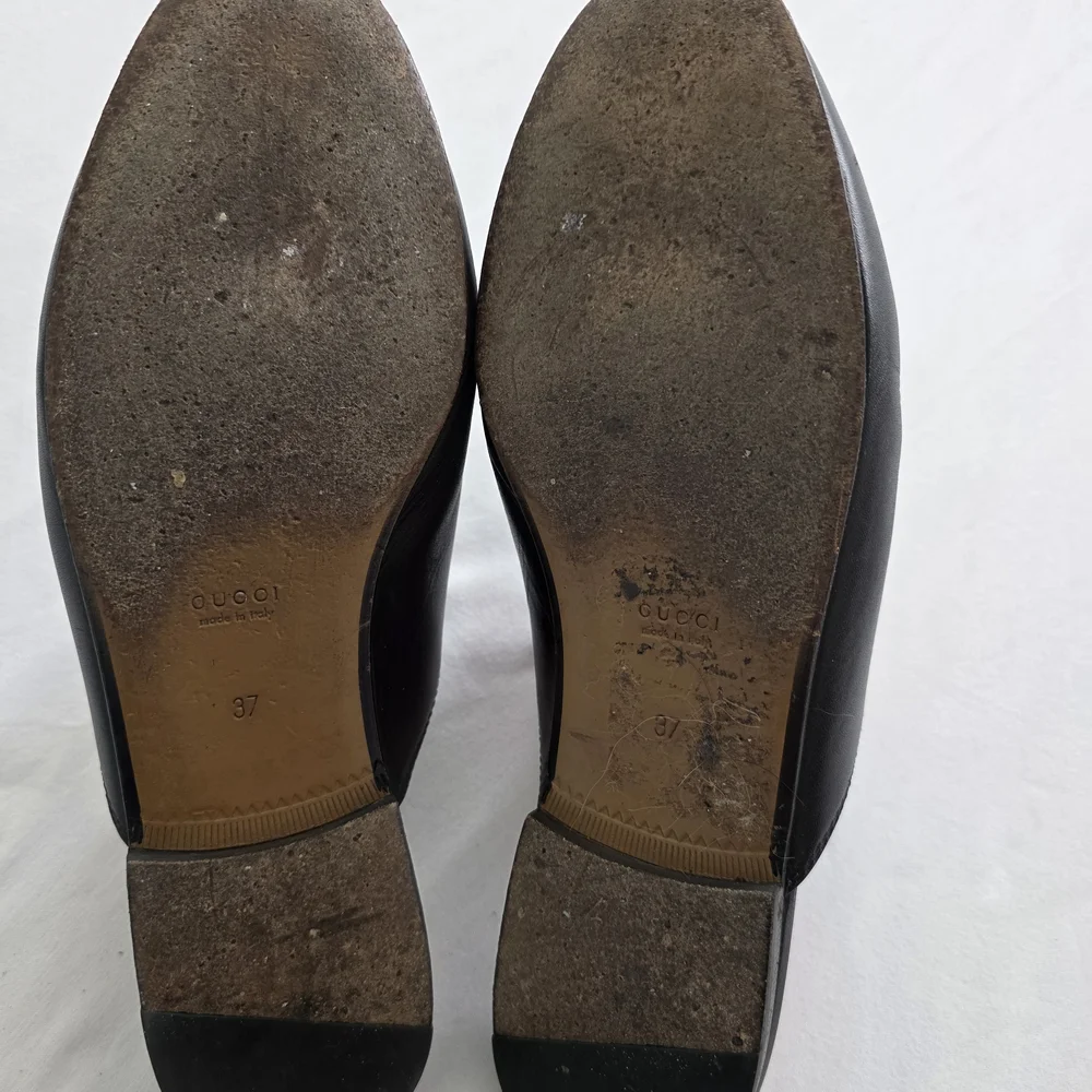 Gucci Princetown Black Slide Mule with Brown Insole - Picture 4 of 8